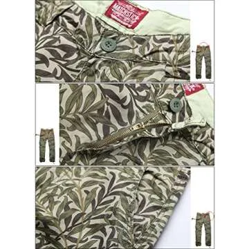 Match Men's Casual Wild Cargo Pants Outdoors Work Wear (Khaki max, L/32)