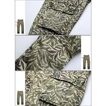 Match Men's Casual Wild Cargo Pants Outdoors Work Wear (Khaki max, L/32)