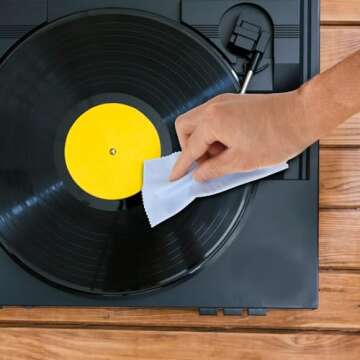 10Pcs Flute Cleaning Cloth, Microfiber Violin Cleaning Cloth Soft Instrument Cleaning Cloth for Guitar Flute Violin Piano Trumpet Sax Lenses Screen (Blue and Apricot)