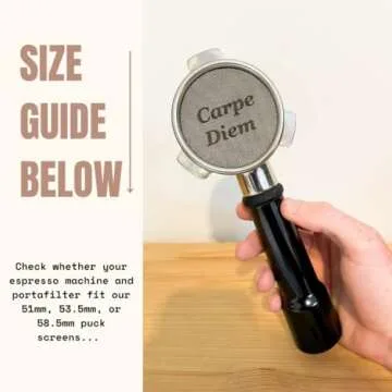 PuckBuddy 53.5mm Espresso Puck Screen Set for Quality Brewing