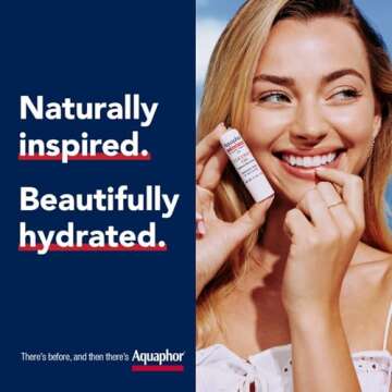 Aquaphor Naturally Inspired Lip Repair Stick with Coconut Oil and Natural Shea Butter, Hydrating Lip Balm Immediately Relieves Dryness, 0.17 Oz Stick