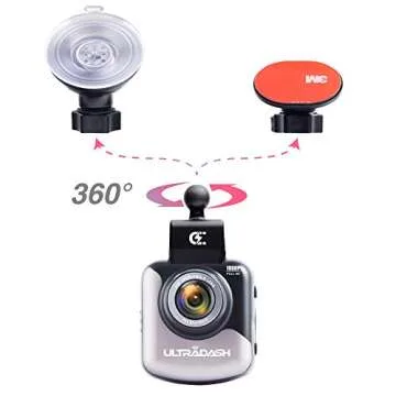 Dash Cam UltraDash C1 Bundle - 1080p Video, Night Vision, G-Sensor
