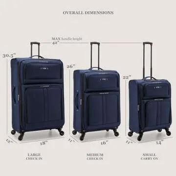 U.S. Traveler Anzio Expandable 22-Inch Spinner Luggage