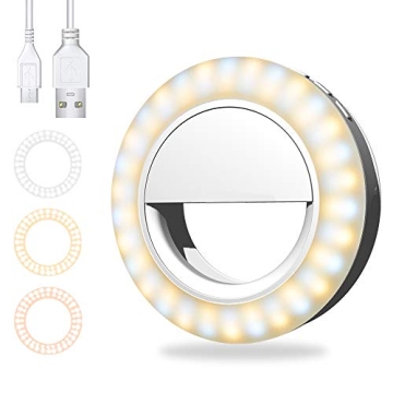 Selfie Ring Light with Clip - Perfect for Photos and Videos
