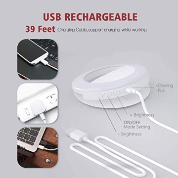 Selfie Ring Light with Clip - Perfect for Photos and Videos