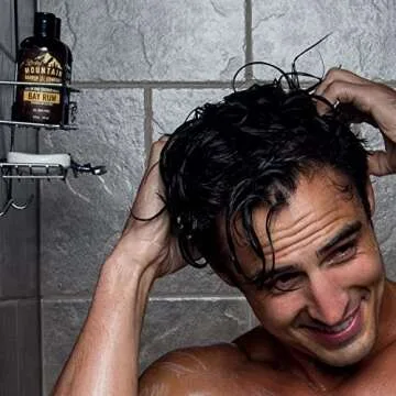 Rocky Mountain Barber Company Bay Rum All-In-One Body Wash - Shampoo, Body Wash, Conditioner, Face Wash & Beard Wash with Aloe Leaf Juice - 8 oz