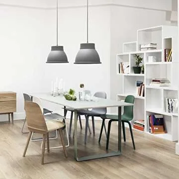 Simple Deluxe 2-Pack 20 Feet Extension Hanging Lantern Pendant Light Lamp Cord Cable E26 Socket (no Bulb Included) On/Off Switch, White