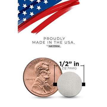 Made in The USA - 100 1/2" (.500) Stainless Steel Pipe Screen Filter - Up in Smoke Pipe Screens