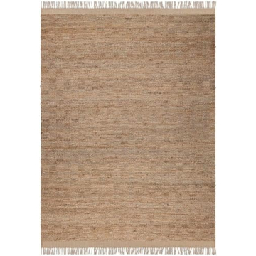 Hauteloom Ionut Sea Grass Jute Rug - Elegant Checkered Design