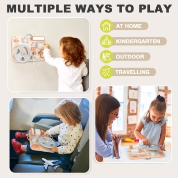 Montessori Busy Board - Perfect Sensory Toy for Toddlers