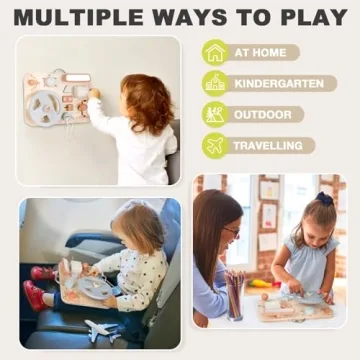 Montessori Busy Board - Perfect Sensory Toy for Toddlers