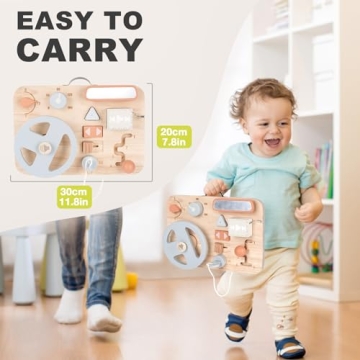 Montessori Busy Board - Perfect Sensory Toy for Toddlers