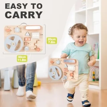 Montessori Busy Board - Perfect Sensory Toy for Toddlers