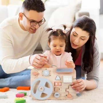 Montessori Busy Board - Perfect Sensory Toy for Toddlers
