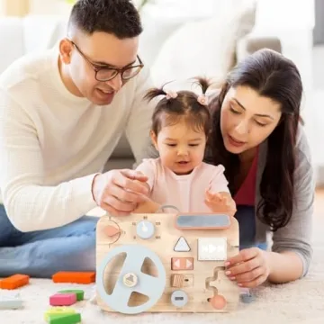 Montessori Busy Board - Perfect Sensory Toy for Toddlers