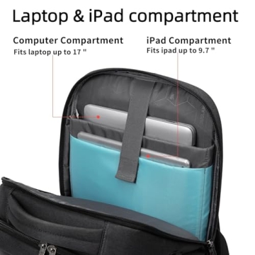 DUSLANG 17 Inch Laptop Backpack - Travel Ready & Functionality
