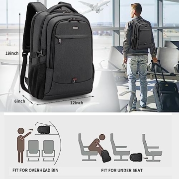 DUSLANG 17 Inch Laptop Backpack - Travel Ready & Functionality