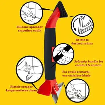 ALLWAY CT31 3-in-1 Caulk Tool for Efficient Caulking and Removal