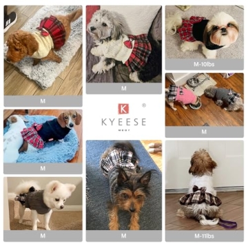 KYEESE Dog Sweater Soft Cableknit Turtleneck Pullover for Small Dogs