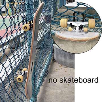 YYST Skateboard Wall Mount Wall Hanger Rack Storage Display - W/ Hardware - No Board Included - W Style - 4/PK