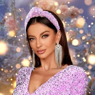 Lanmerry Sequin Headbands - Sparkly Hair Accessories for Girls