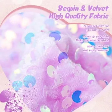 Lanmerry Sequin Headbands - Sparkly Hair Accessories for Girls