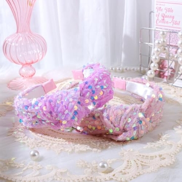 Lanmerry Sequin Headbands - Sparkly Hair Accessories for Girls