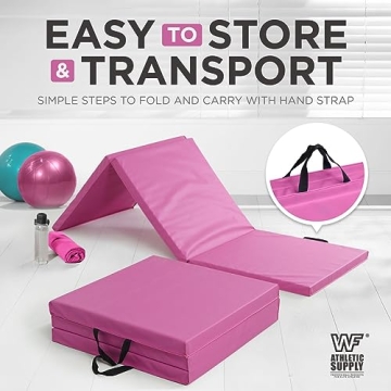 Tri Fold Folding Exercise Mat for Gymnastics & Yoga