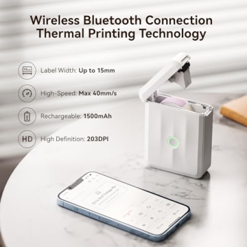 NIIMBOT D110 Mini Bluetooth Label Maker Compact Printer