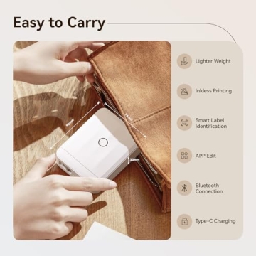 NIIMBOT D110 Mini Bluetooth Label Maker Compact Printer