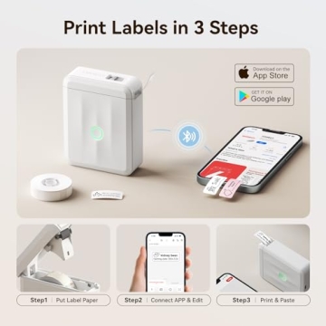 NIIMBOT D110 Mini Bluetooth Label Maker Compact Printer