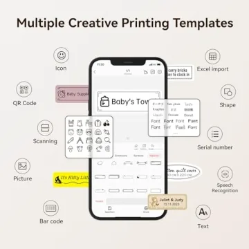 NIIMBOT D110 Mini Bluetooth Label Maker Compact Printer
