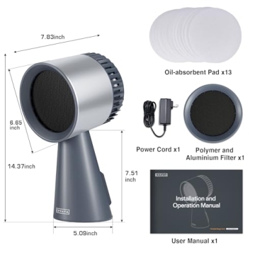 Empava Portable Range Hood: 3-Speed Compact Kitchen Exhaust Fan for BBQs and More