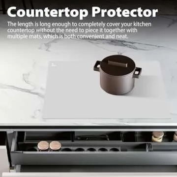 Super Kitchen Extra Large Multipurpose Silicone Nonstick Baking Mat, Pastry Mat, Heat Resistant Nonskid Table Mat, Countertop Protector, 23.4'' By 15.6''(Cool Gray)