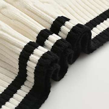 Hyipels Women's Sweater Vest,Y2K Sleeveless Pattern Preppy Style Knitted Crop Tank Top for Girl