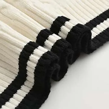 Hyipels Women's Sweater Vest,Y2K Sleeveless Pattern Preppy Style Knitted Crop Tank Top for Girl