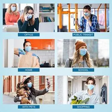 Hotodeal 50 Pcs Disposable Face Masks - Comfort & Protection