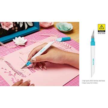 Nicapa Basic Tool Set Craft Weeding Vinyl Cardstock Crafting Tools Kit for Silhouette/Siser/Oracal 631 651 751 Vinyl