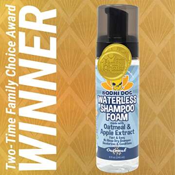 Bodhi Dog Waterless Foaming Shampoo - Dry Shampoo for Bathless Cleaning, No Rinse Required - Natural...