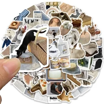 INS Aesthetic Stickers Pack: 63 Fun Vinyl Designs For Everyone