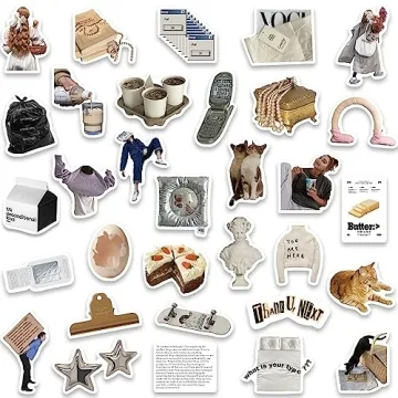 INS Aesthetic Stickers Pack: 63 Fun Vinyl Designs For Everyone