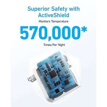 Mac Book Pro Charger, 100W USB C Charger, Anker Compact and Foldable Fast Charger for MacBook Air, Samsung Galaxy, iPad Pro, and All USB C Devices, 5 ft USB C to USB C Cable Included