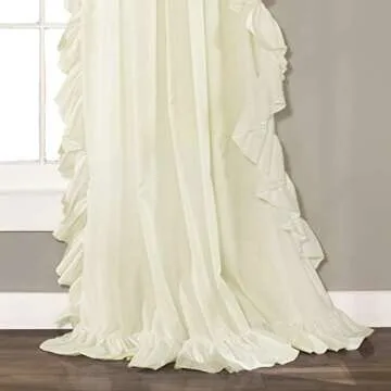 Lush Decor Reyna Ruffle Window Curtains - Elegant Style
