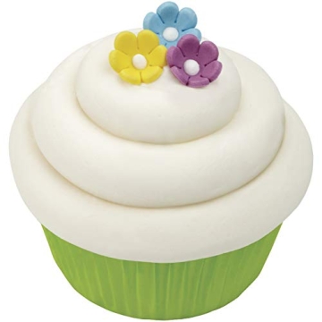 Wilton Mini Daisy Icing Decorations for Baking Fun