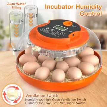 18 Egg Incubator with Automatic Humidity & Turning