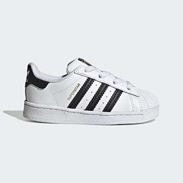 adidas Originals Kids Superstar Sneaker, White/Core Black, 8 US Unisex Toddler