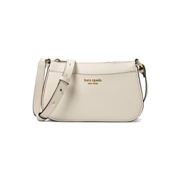 Kate Spade New York Bleecker Saffiano Leather Small Crossbody Bag, Parchment