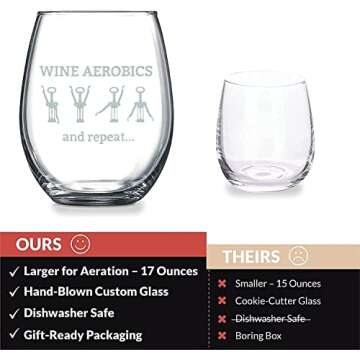 Funny Wine Glasses, Unique Wine Glasses, Fun Stemless Wine Glass, Cute Wine Glasses, Best Friends Wi...