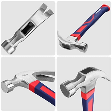 WORKPRO 2 Piece Claw Hammer Set for DIY Enthusiasts