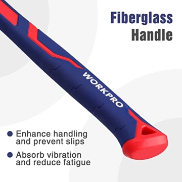 WORKPRO 2 Piece Claw Hammer Set for DIY Enthusiasts